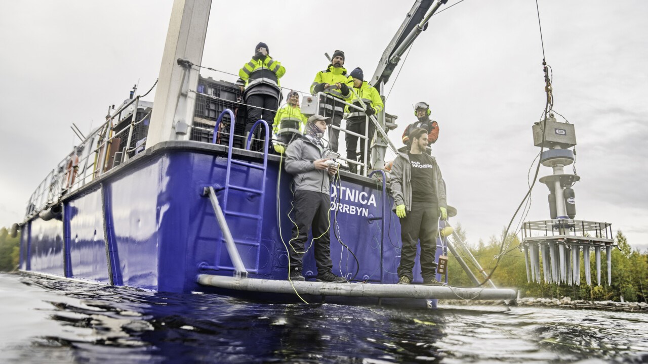 Utsättning av SPEARS i vatten