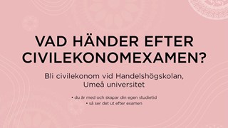 Vad händer efter civilekonomexamen?