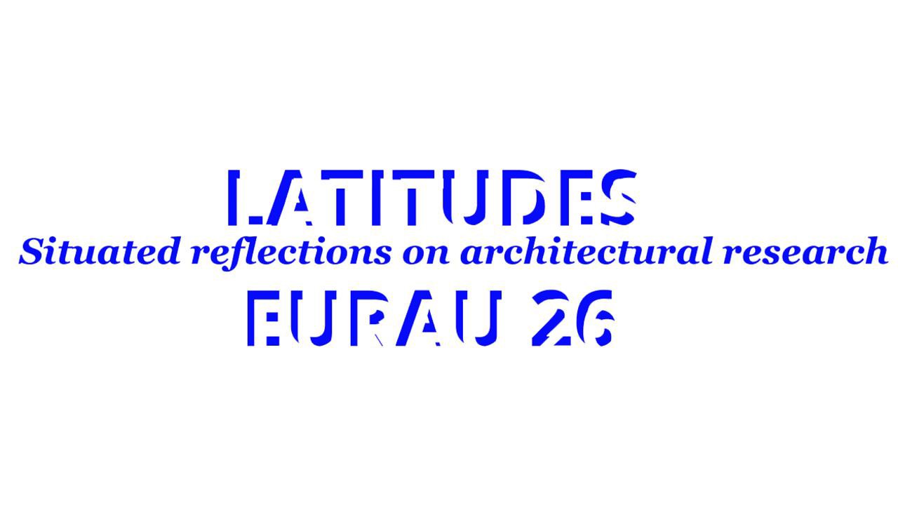Logo for the EURAU 26 symposium on the theme LATITUDES