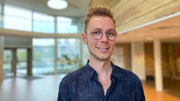 Rasmus Öberg, doktorand i Företagsforskarskolan och på Institutionen för fysik