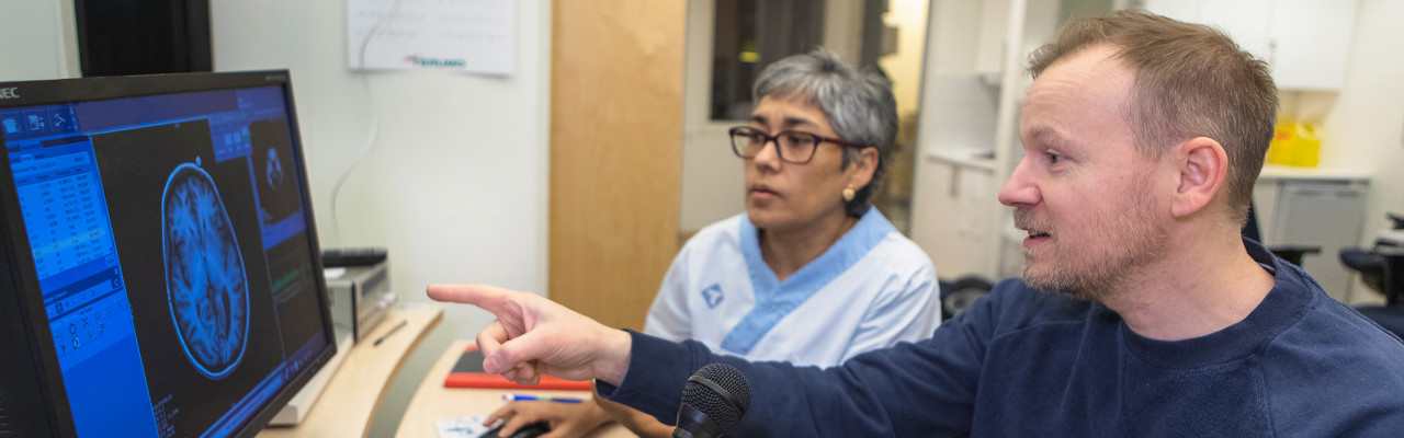 Infrastruktuer medfak Umeå centrum för funktionell hjärnavbildning<br/>UFBI är ett tvärvetenskapligt forskningscentrum där avbildningstekniker används för att undersöka hjärnan.