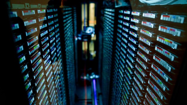 Tape robot, lots of data, archival of data, long-term storage