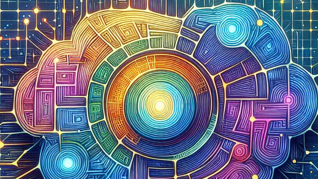 Illustration av ett kreativt neuronätverk