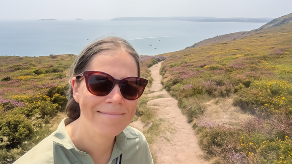 Marije Boks på vandring i Wales