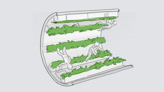 Early concept – Cylindrical Farming