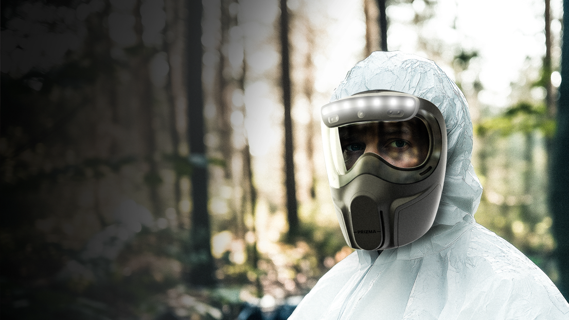 Artyom Spagin, Elias Grieninger / Prizma – Gas mask with 3D scanning and enhanced visibility capabilities.
