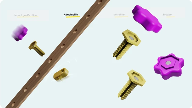 Easy assembly allowing for an adaptable design that grows with the child.