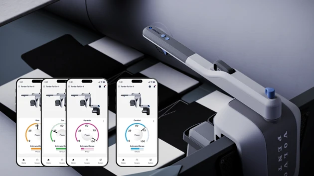 Selecting the driving modes which can be configured in the Volvo Penta Easy Connect App.