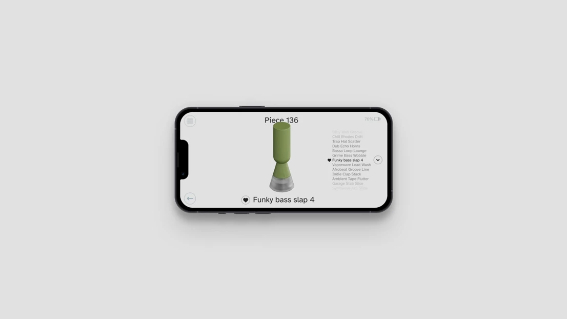 Example of app interface