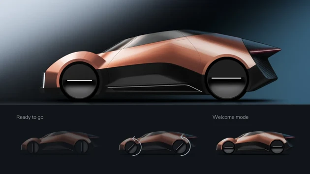 Luma showcases its intelligence by merging software and hardware to create value for its users. When approached, the wheels align horizontally. Once ready to move, the wheels rotate 90 degrees, meaning awareness to those nearby.