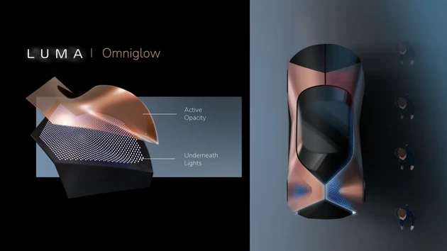 Let me introduce Luma omni glow, a technology feature that embodies constant communication with its surroundings, reinforcing the squid-inspired metaphor.