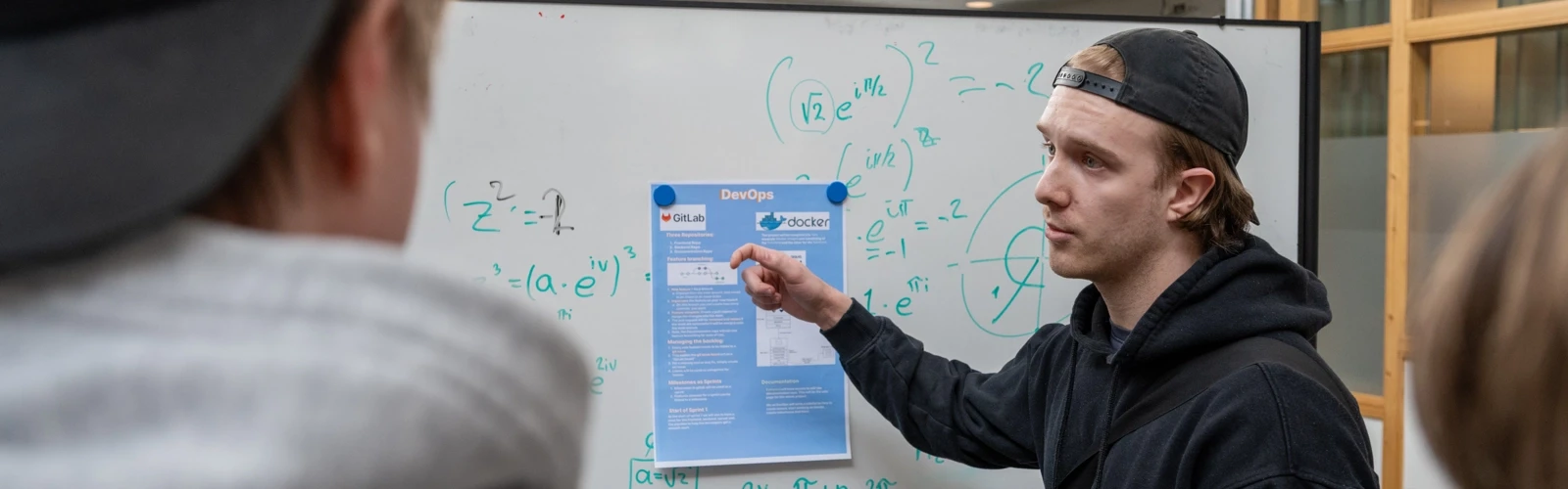 Studenter vid datavetenskap på kursen Programvaruteknik