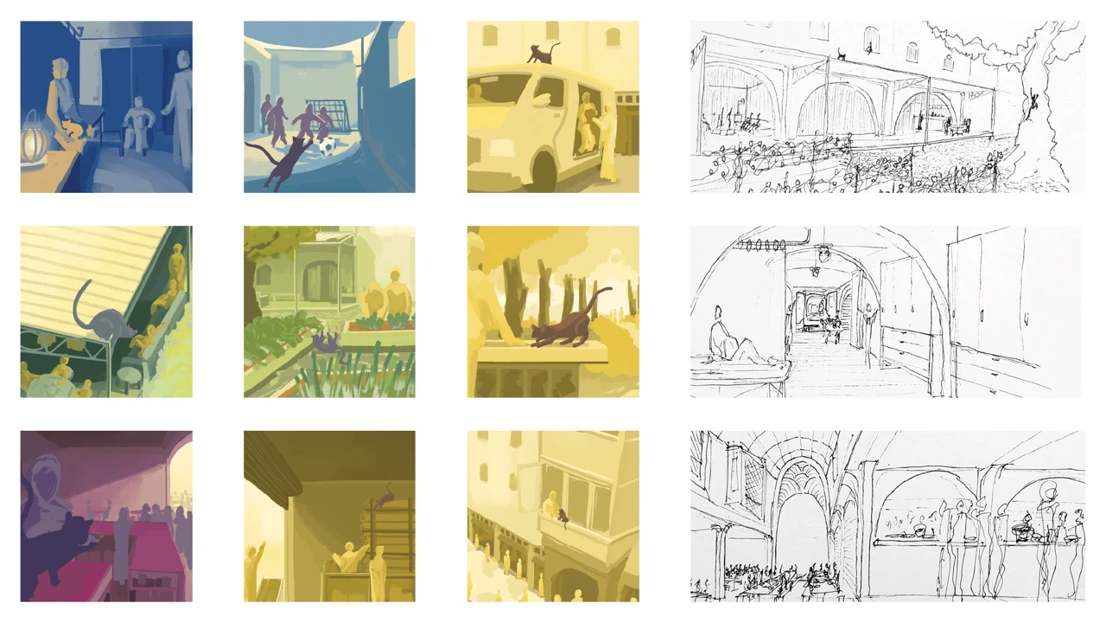 Sketchwork by student