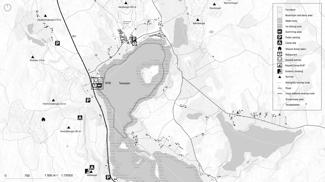 Drawing/map by student