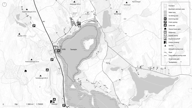 Drawing/map by student