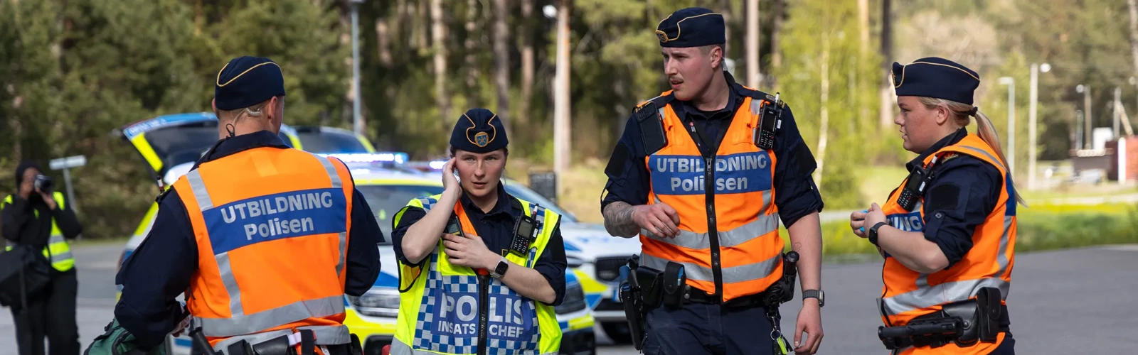 Polisstudenter vid samverkansövning på Sandö