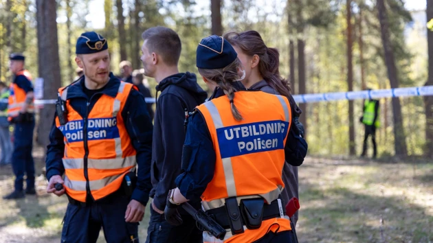 Polisstudenter vid samverkansövning på Sandö