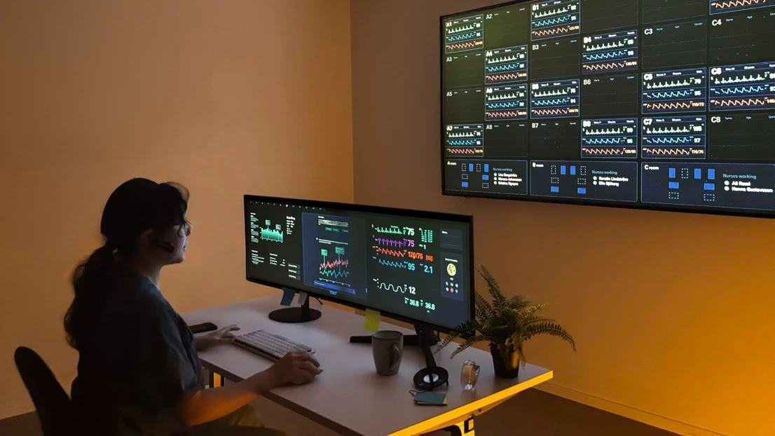 Central station setup with bridge and dashboard.