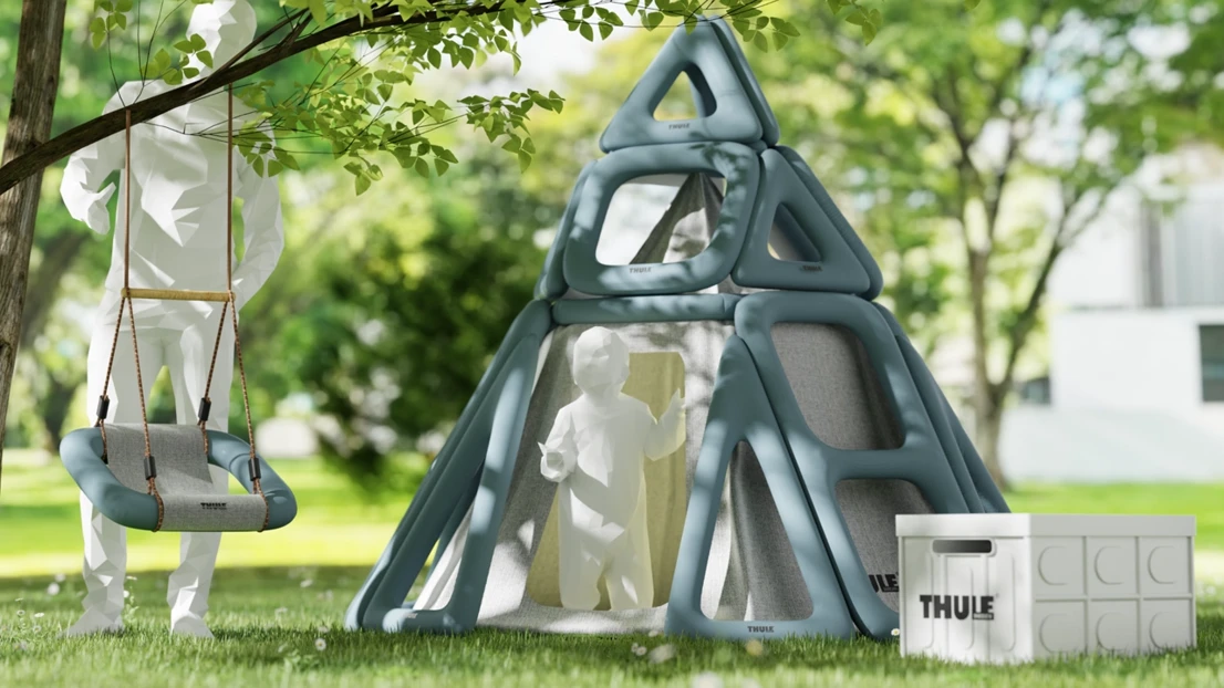 Chenyu Dong / Kido!t – A kit of different types of inflatable modules that can be combined to create various playful constructions. 