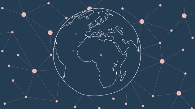 Illustration of the Earth and surrounding space.