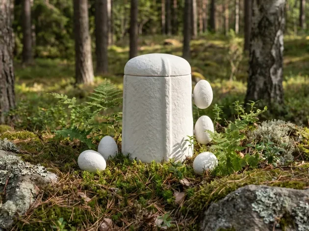 A biodegradable urn that supports a natural, living cycle of renewal – Anna Sollenberg / BFA ID