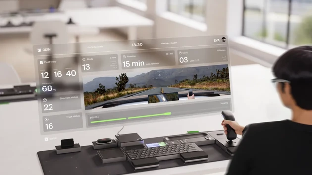 Cosima Pauli & Pierre Brand / Odin: A modular remote operator system to enhance the handling of autonomous trucks through Augmented Reality and Virtual Reality.