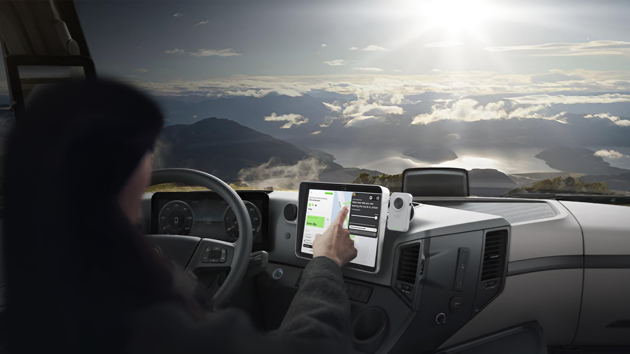 Frida Neckmar / Freja: An extension of Einride’s Saga system, tailored to each driver’s personal and professional needs inside and outside the cab.
