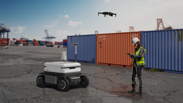 Lenz Bätzing & Julius Bahl / SEIDR: An autonomous kit consisting of a drone for aerial mapping and a vehicle for terrestrial mapping and simulation.