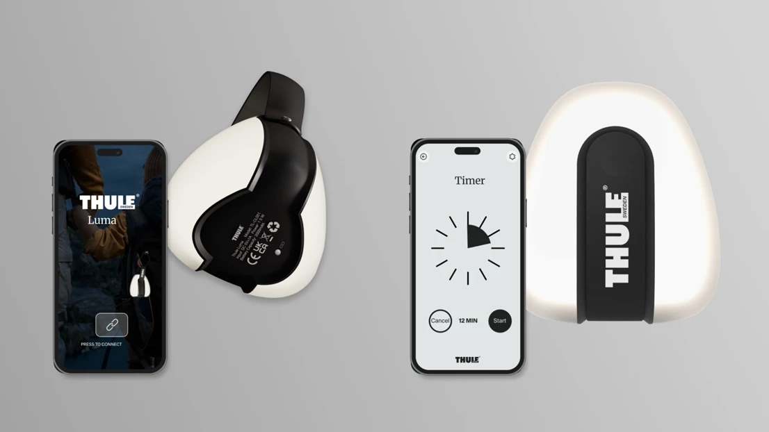 Connecting Luma via the app to set a timer.