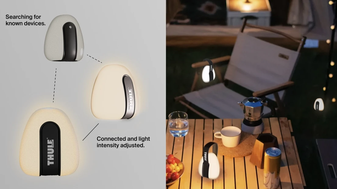 Thanks to its smart Bluetooth function, it connects with nearby lights and adjusts its brightness.