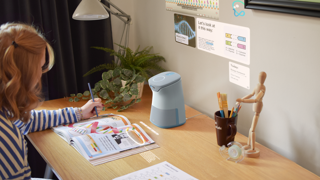 Spark: An AI powered device designed to help children throughout their learning moments like homework, tutoring or playful explorations.