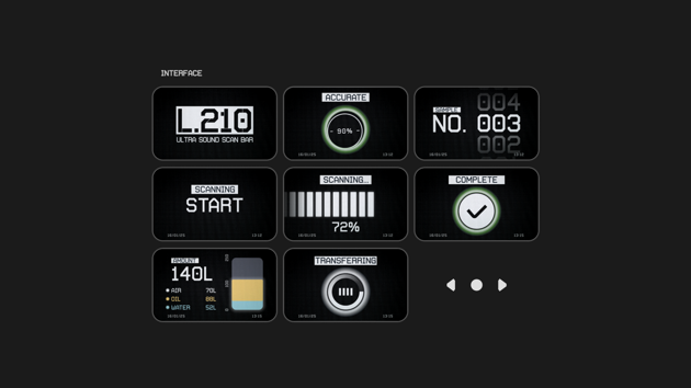 Interface elements for digital interaction.