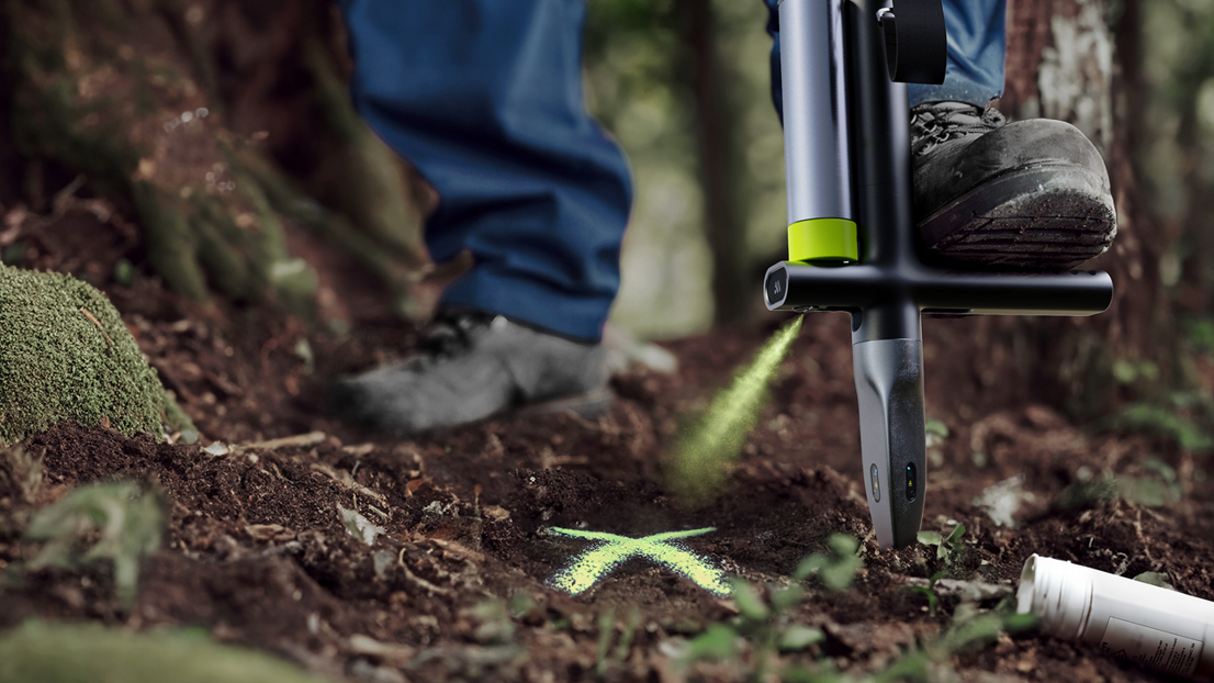 The product in use on-site, demonstrating its functionality and context within environmental investigations.