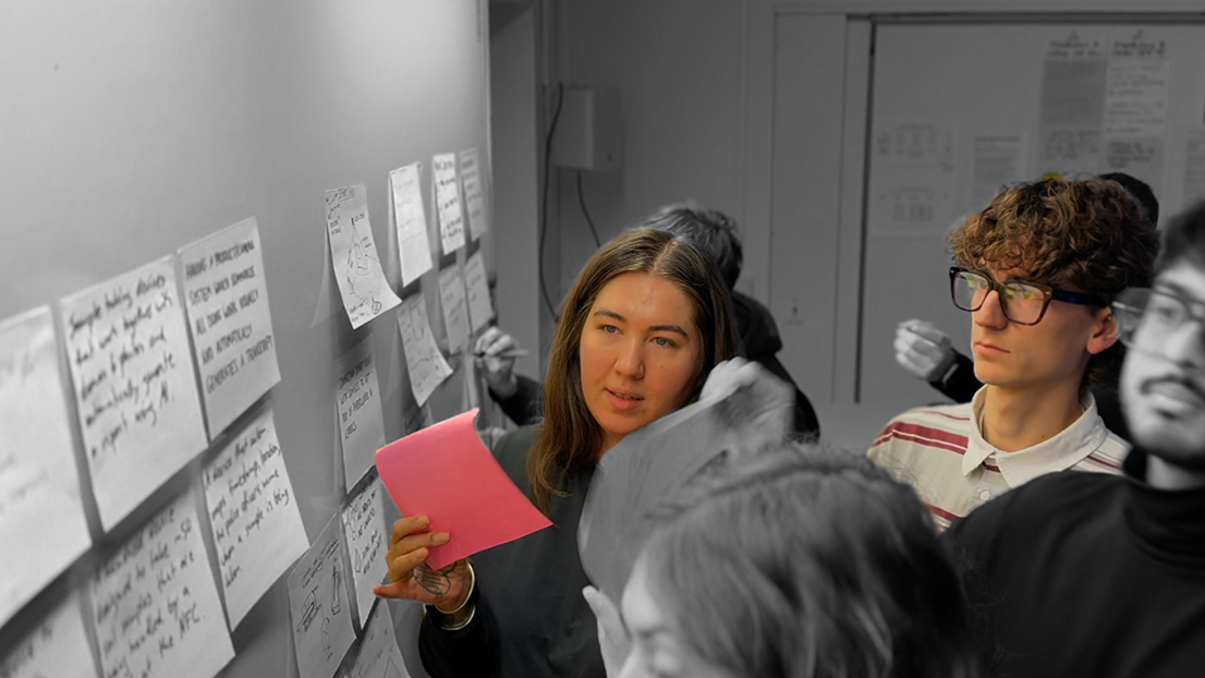 Internal workshop session following feedback from the police, marking the project’s early stages.