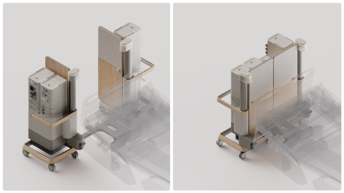Mira transforms the ICU into a recovery-focused, connected, and caring environment with organised devices and welcoming spaces for families.