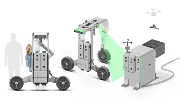 Agri Sense is a data collection system helping farmers practice precision farming. The drone maps the fields while the Rover roams the collects precise physical data, providing the farmer with valuable information about the soil and the crop.