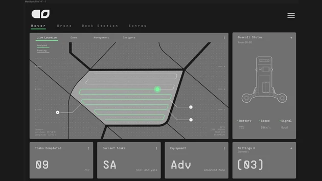 Agri Sense is a data collection system helping farmers practice precision farming. The drone maps the fields while the Rover roams the  collects precise physical data, providing the farmer with valuable information about the soil and the crop.