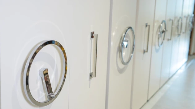 detalj på arkivskåp