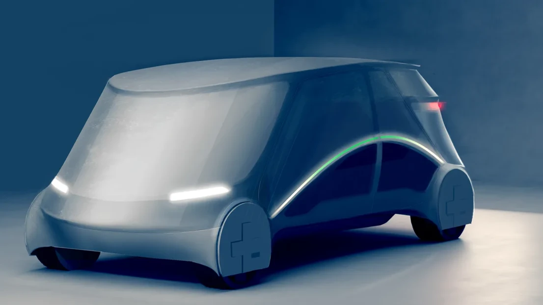 The green smart arc signals that the vehicle is available.