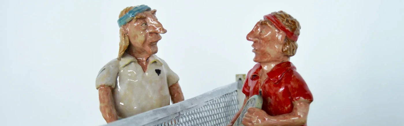 Två porslinsfigurer