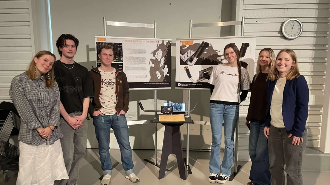 Group 6 at their exhibition.