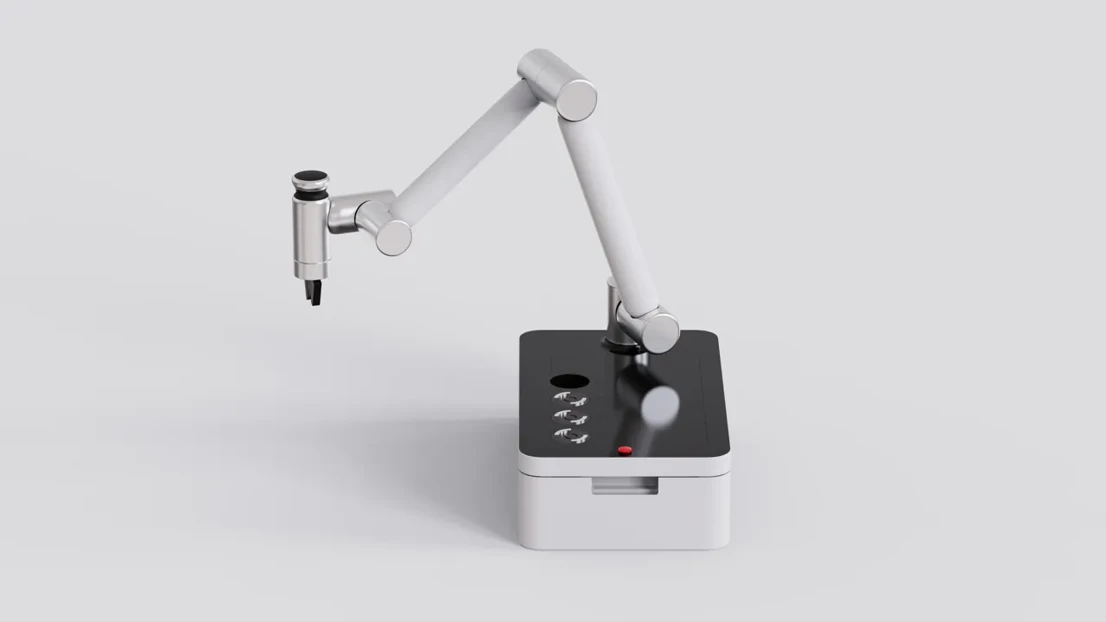 Cobox is a versatile assistant robot that comes in a portable box form-factor. Cobox aims to make robots accessible to a wide user base.