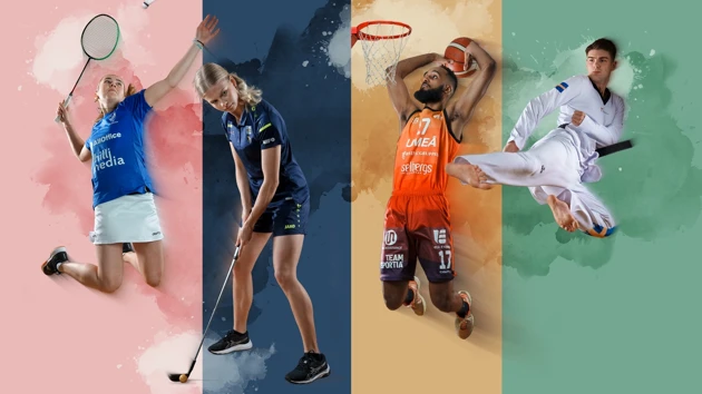  Amanda Rask, Emil Johansson, Maja Viström och Jonathan Ståhl satsar på dubbla karriärer vid Umeå universitet.