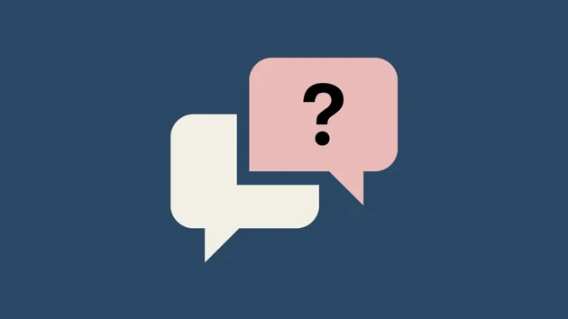 Two speech bubbles.