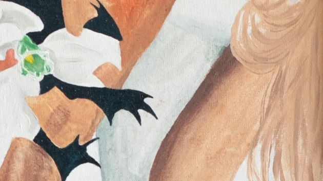 Detalj av målning
