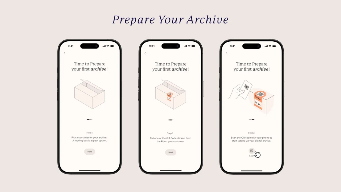 Prepare your first archive with a container of your choice.
