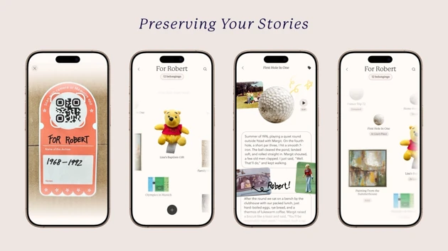 Guide your relatives through your archive box with the added context.