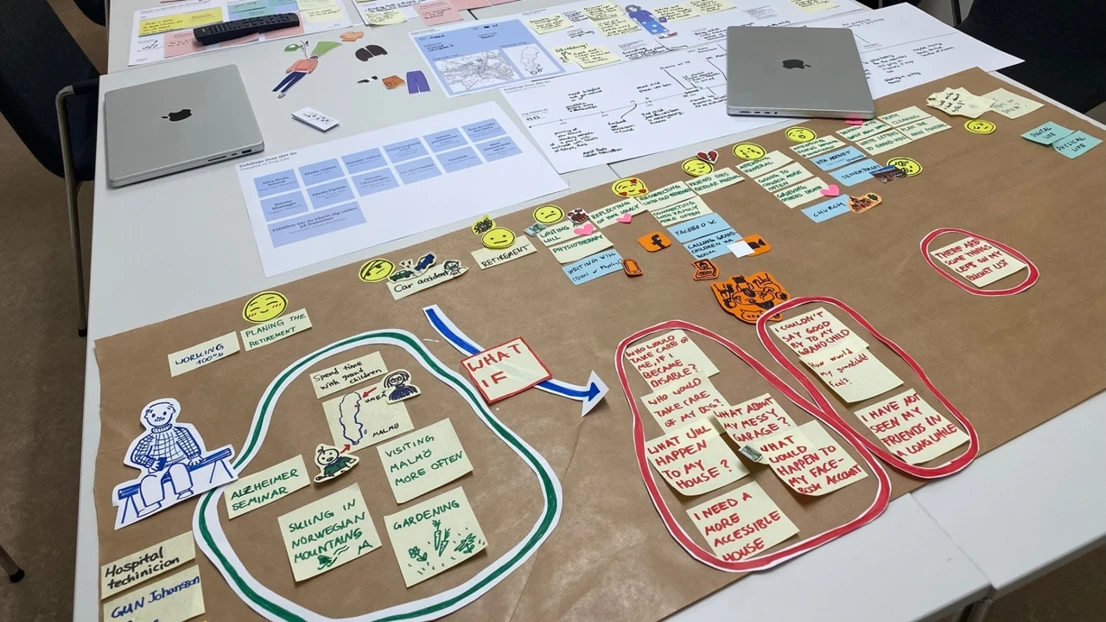 User journey based on insights from the Co-creation workshop.