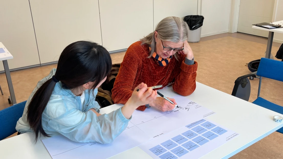 Co-creation workshop together with seniors.