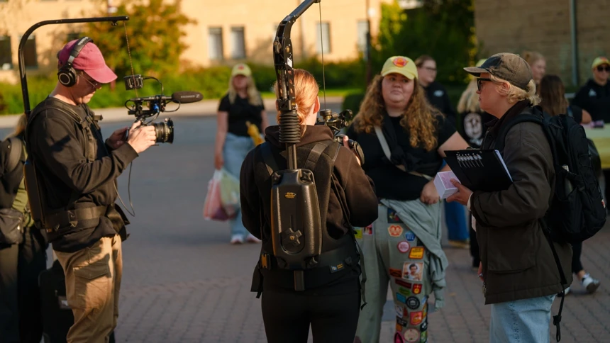 Båtrace UMPE (umeå pedagogerna) vid Campusdammen